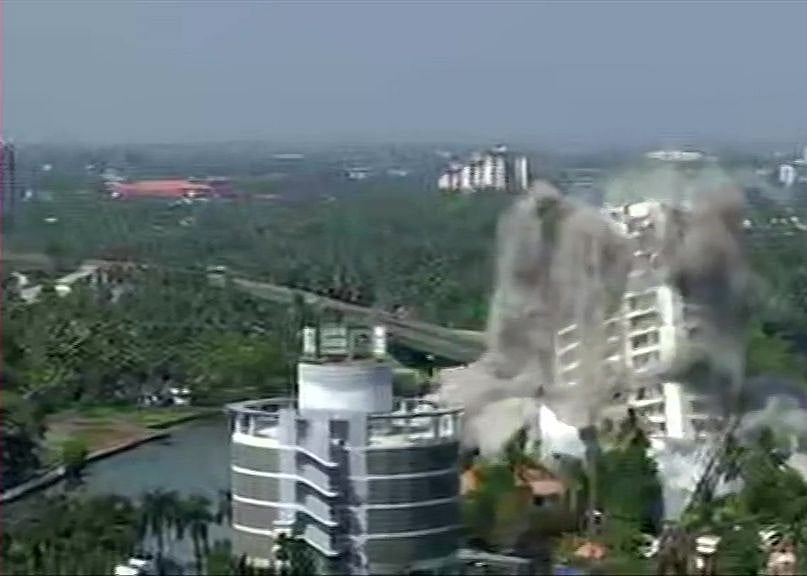WATCH:  2 illegal apartment complexes in Kerala brought down; SC order implemented