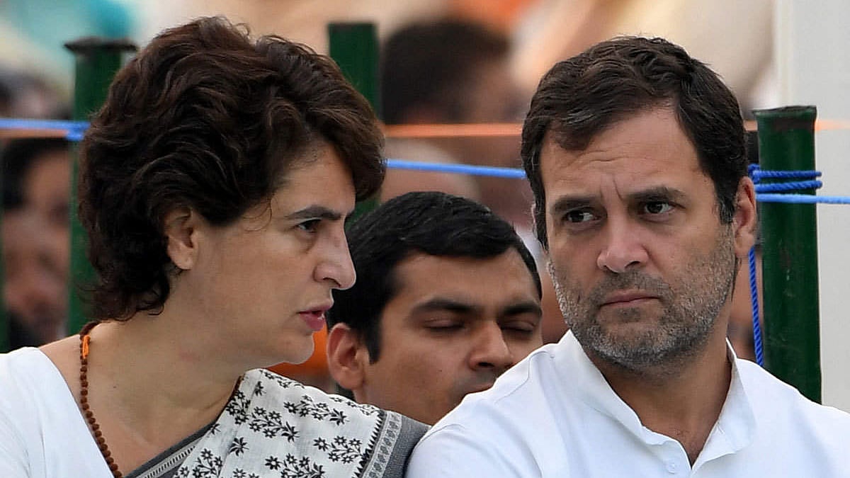 Congress leaders Priyanka Gandhi and Rahul Gandhi (File photo)