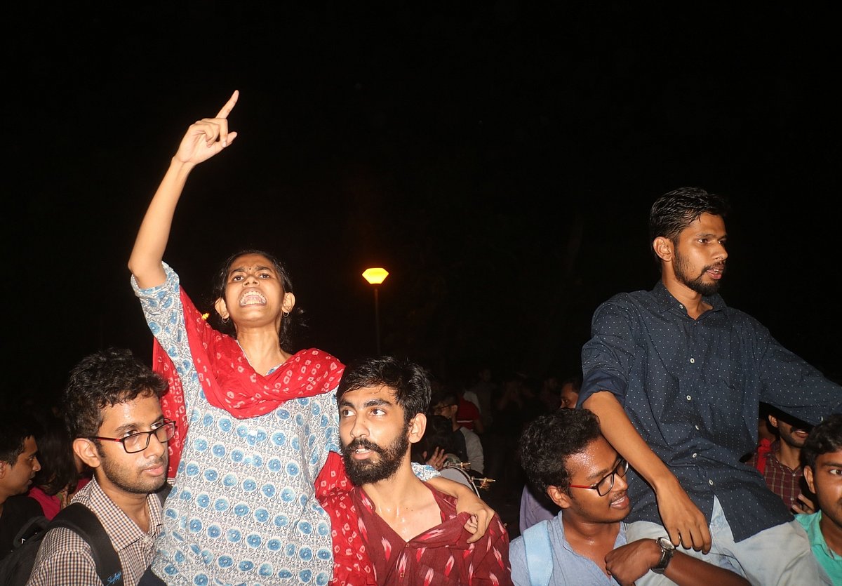 JNUSU leaders Aishe Ghosh and Saket Moon (File photo-IANS)