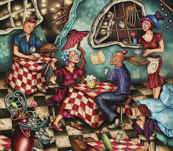  Milburn Cherian presents her second solo painting exhibition ‘Living between the times 2020’