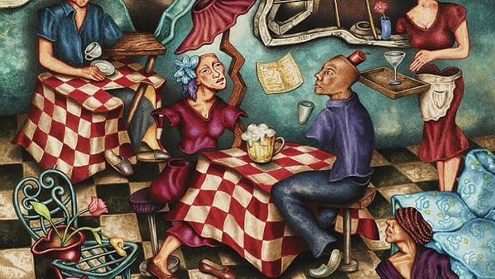  Milburn Cherian presents her second solo painting exhibition ‘Living between the times 2020’