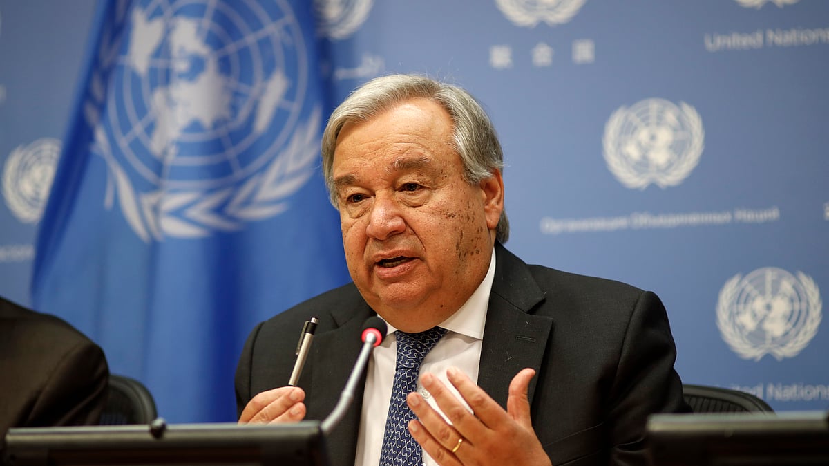 UN Secretary-General Antonio Guterres (Photo Courtesy: IANS)