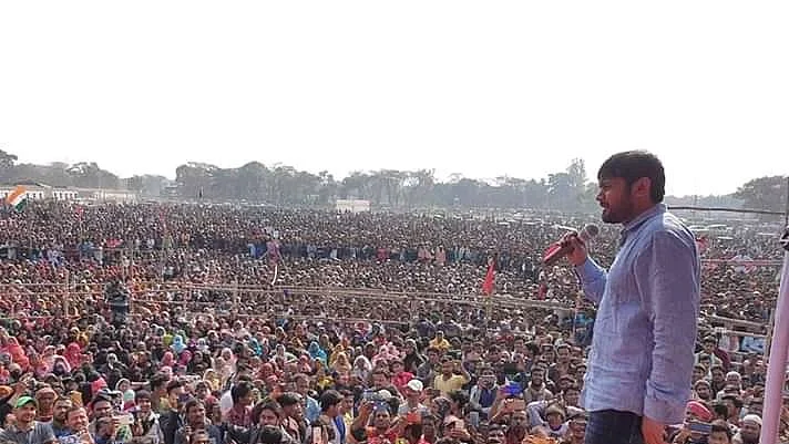 Kanhaiya Kumar addressing a huge public gathering in Saharsa, Bihar (File Photo)