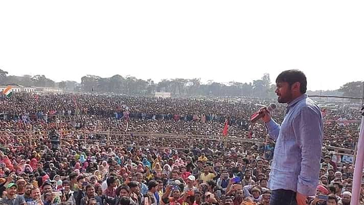 Kanhaiya Kumar addressing a huge public gathering in Saharsa, Bihar (File Photo)
