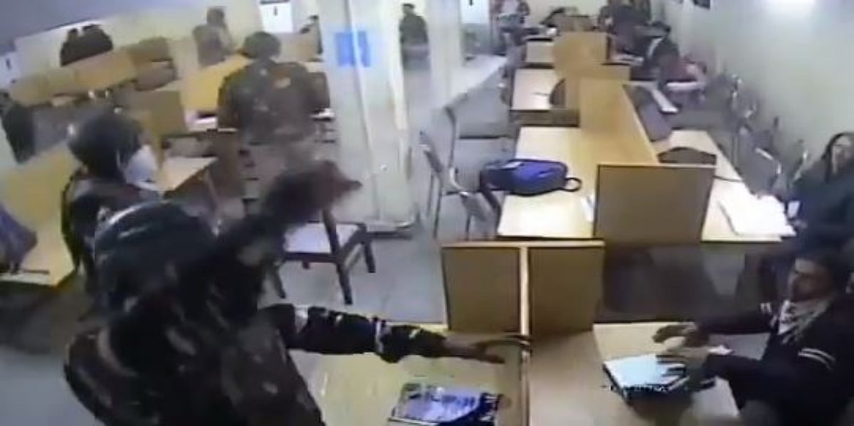 CCTV footage show Delhi Police in action in Jamia library
