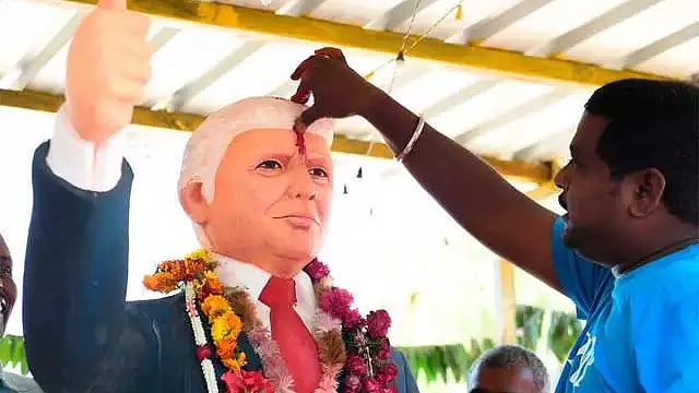 Meet Bussa Krishna from Telangana, who worships Donald Trump as ‘God’