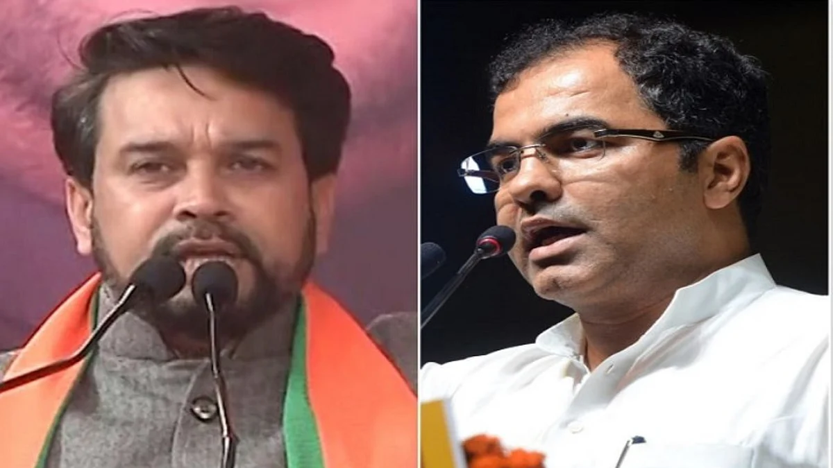 (Left) Anurag Thakur, (Right) Parvesh Verma (Photo courtesy- social media)