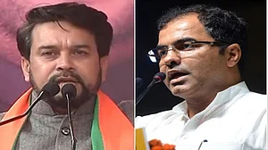(Left) Anurag Thakur, (Right) Parvesh Verma (Photo courtesy- social media)