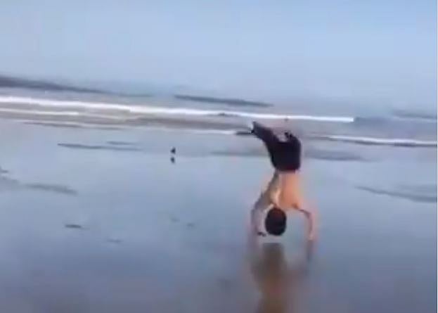 WATCH: Unbelievable! A young boy doing 72 backflips in just 50 seconds!