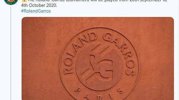 French Open moved to September 2020