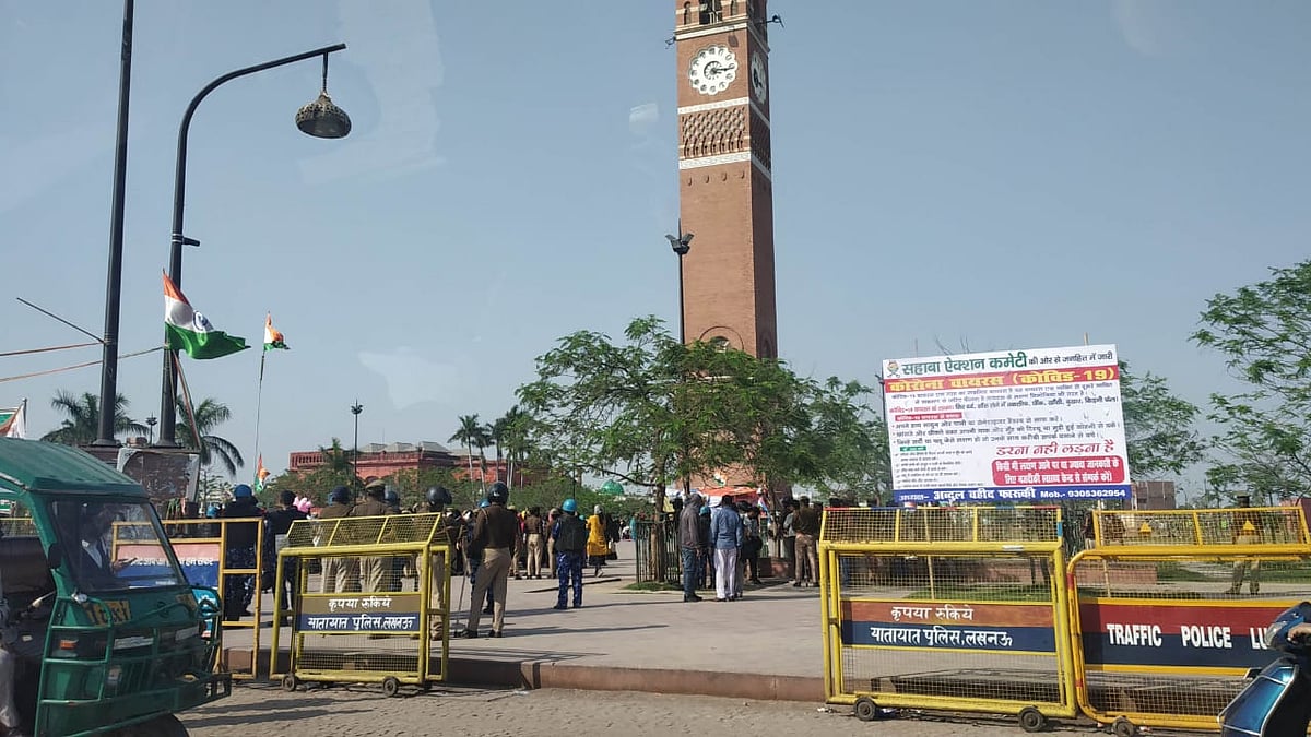 Lucknow anti-CAA protestors determined to defy Janata Curfew and threat of coronavirus