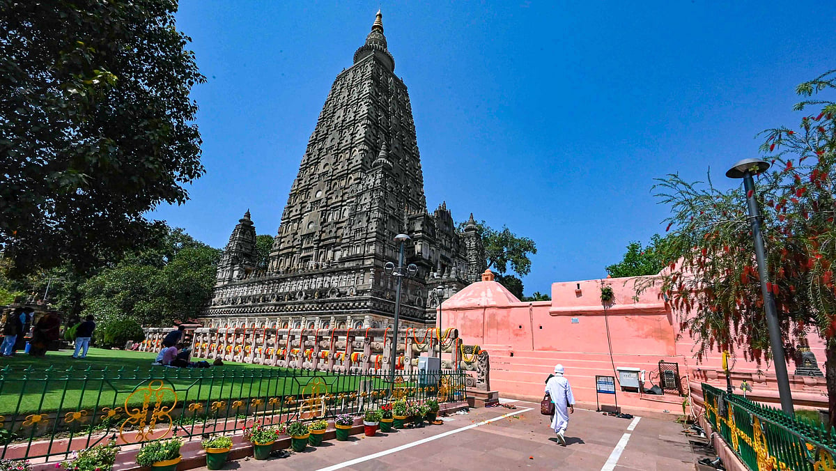 What treasures lie beneath Bodh Gaya's Mahabodhi temple?