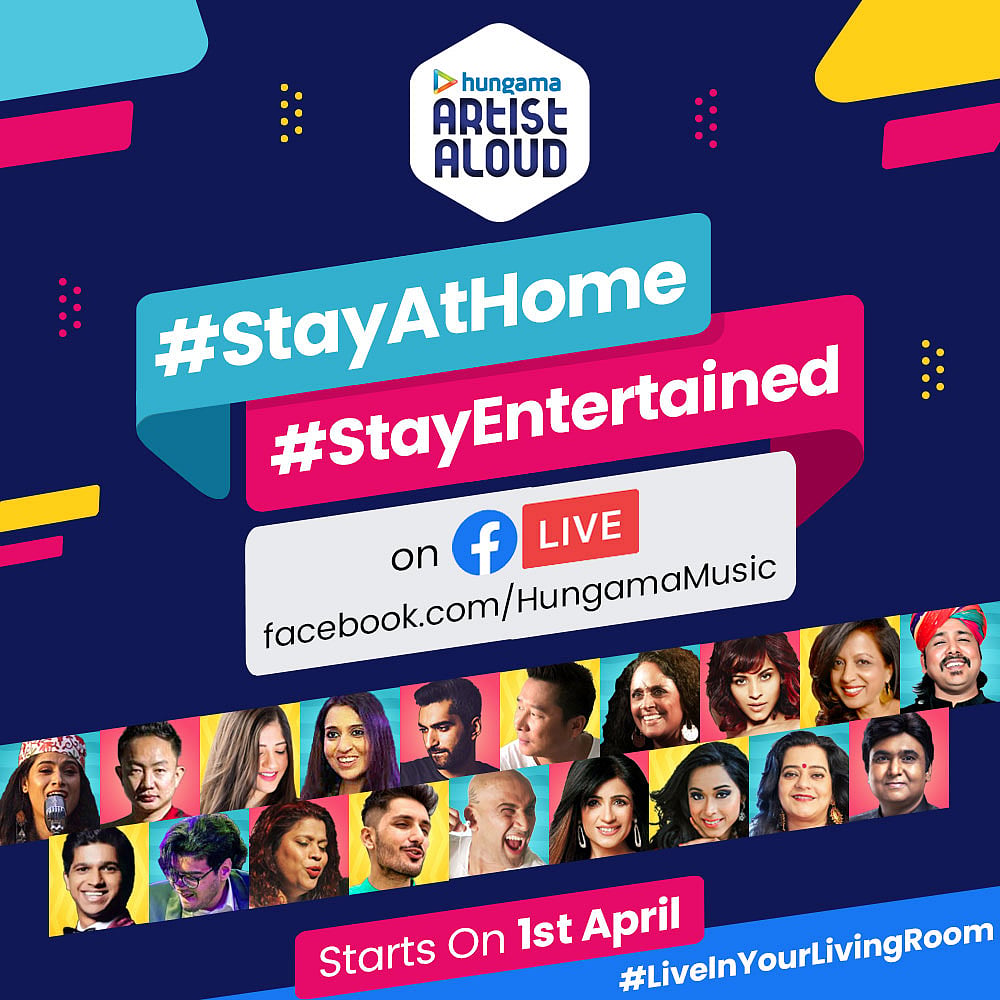 Bored? Now enjoy  social distancing with 14-day Hungama live concert starting from April 1