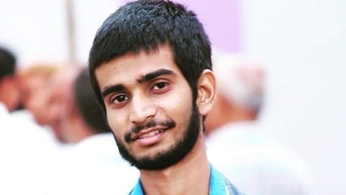 Nitin Raj, vice president of All India Students Association (Photo Courtesy: IANS)