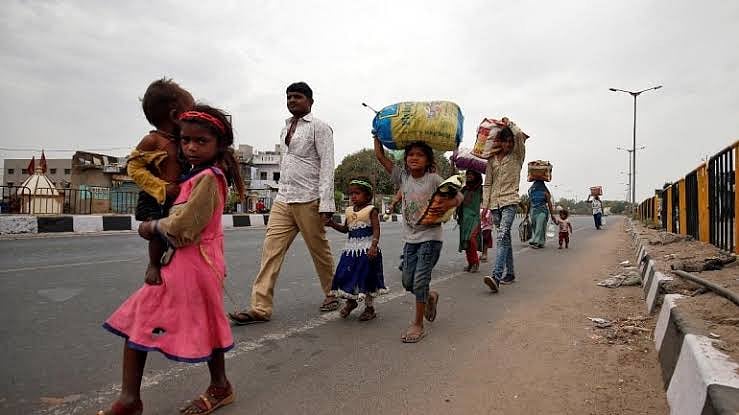 Lockdown forces people to migration and misery