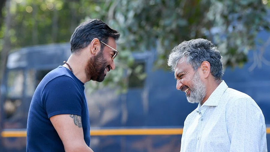 Ajay Devgan and S S Rajamouli