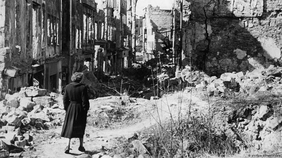 The ravages of World War II