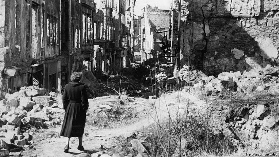 The ravages of World War II