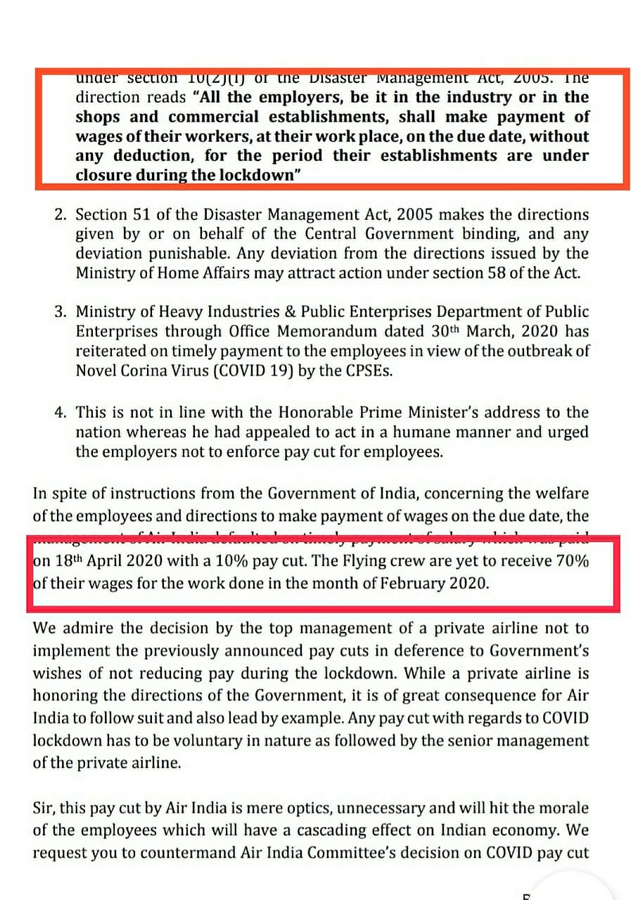 COVID-19 lockdown: Return our salary, demand 8 employees’ unions of Air India