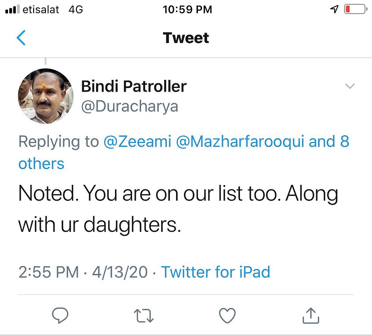 Gulf News editor in Dubai receives threats from BJP’s IT cell and verified accounts