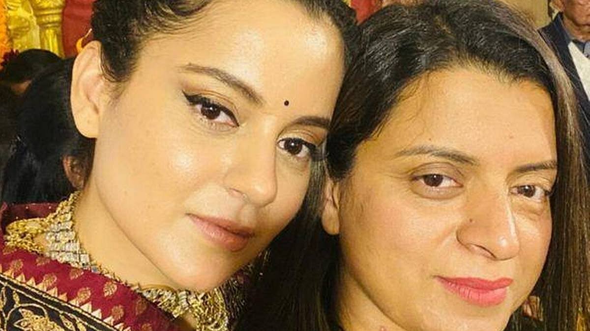 (Left)Kangana Ranaut, (Right)Rangoli Chandel