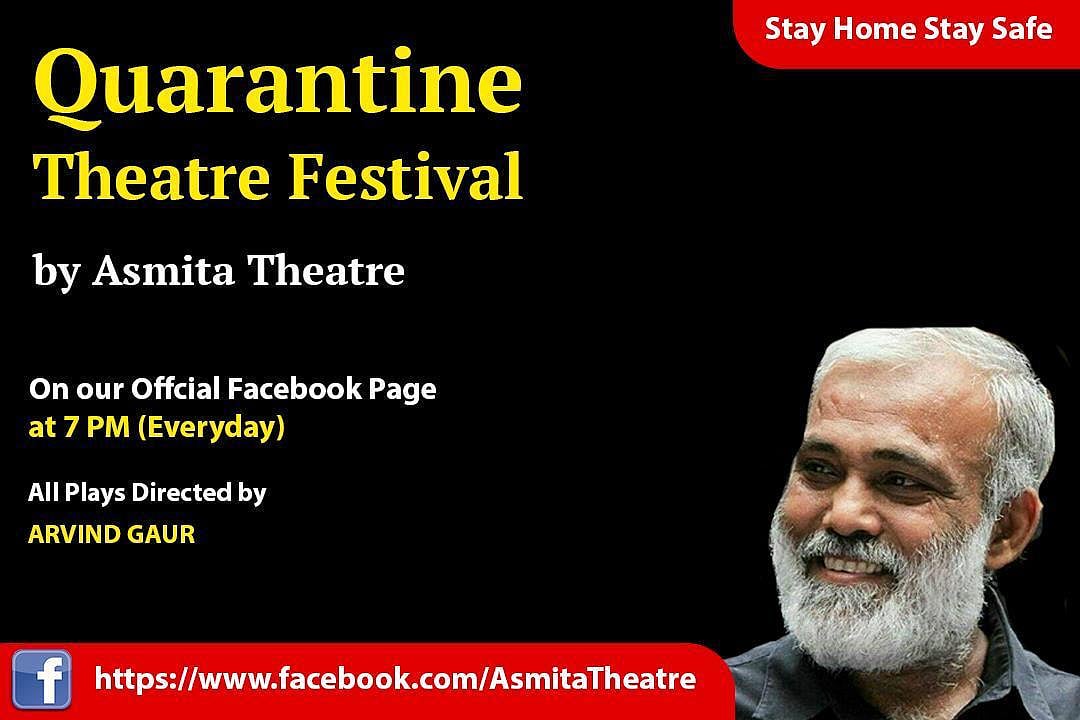 World’s first ‘Quarantine Theatre Festival’ in the times of corona lockdown