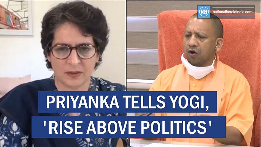 Priyanka tells Yogi, ‘rise above politics’