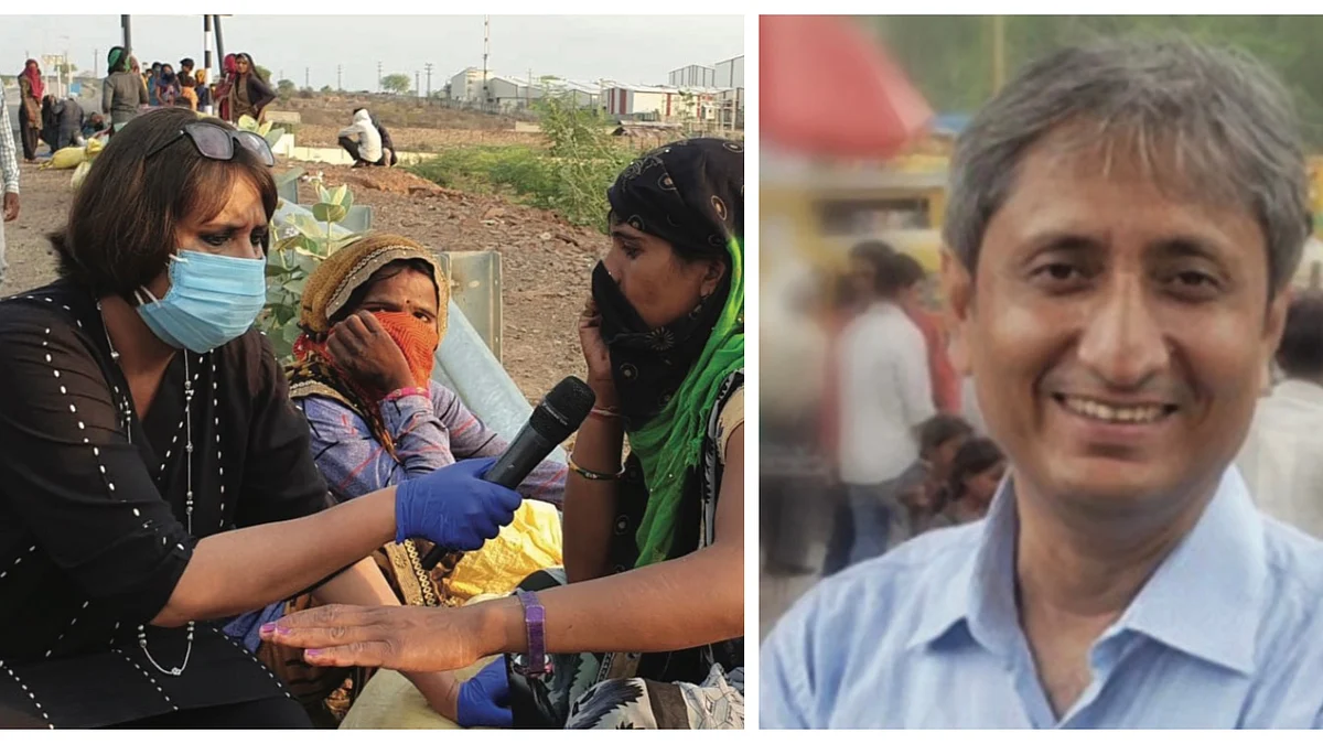 (Left) Barkha; (Right) Raveesh