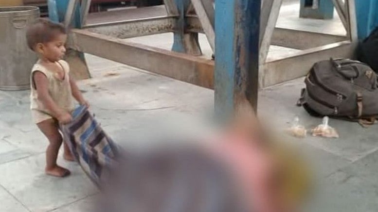 Migrant workers’ plight: Toddler’s failed attempt to wake up dead mother leaves netizens, humanity shaken