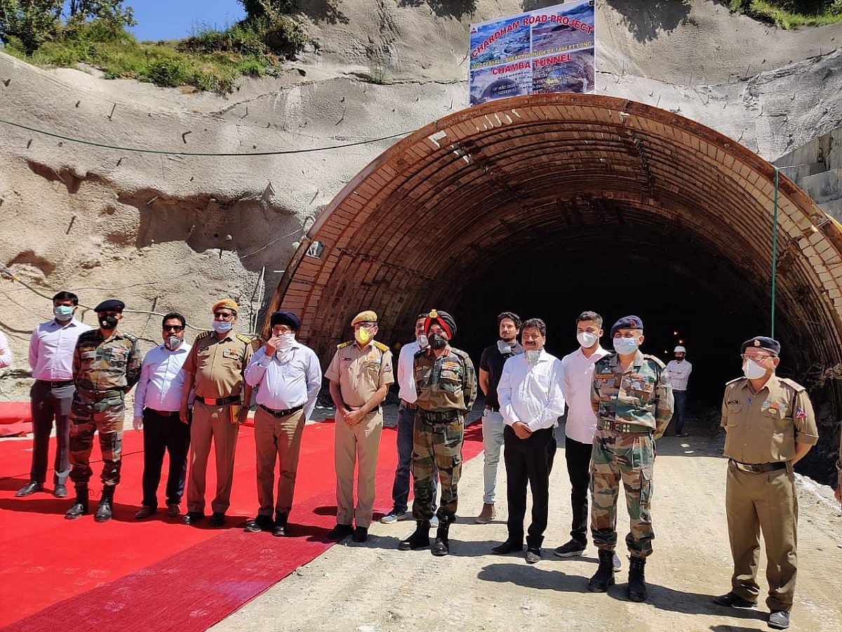 Major breakthrough in tunnel beneath Chamba town by BRO in ‘Char Dham’ road project