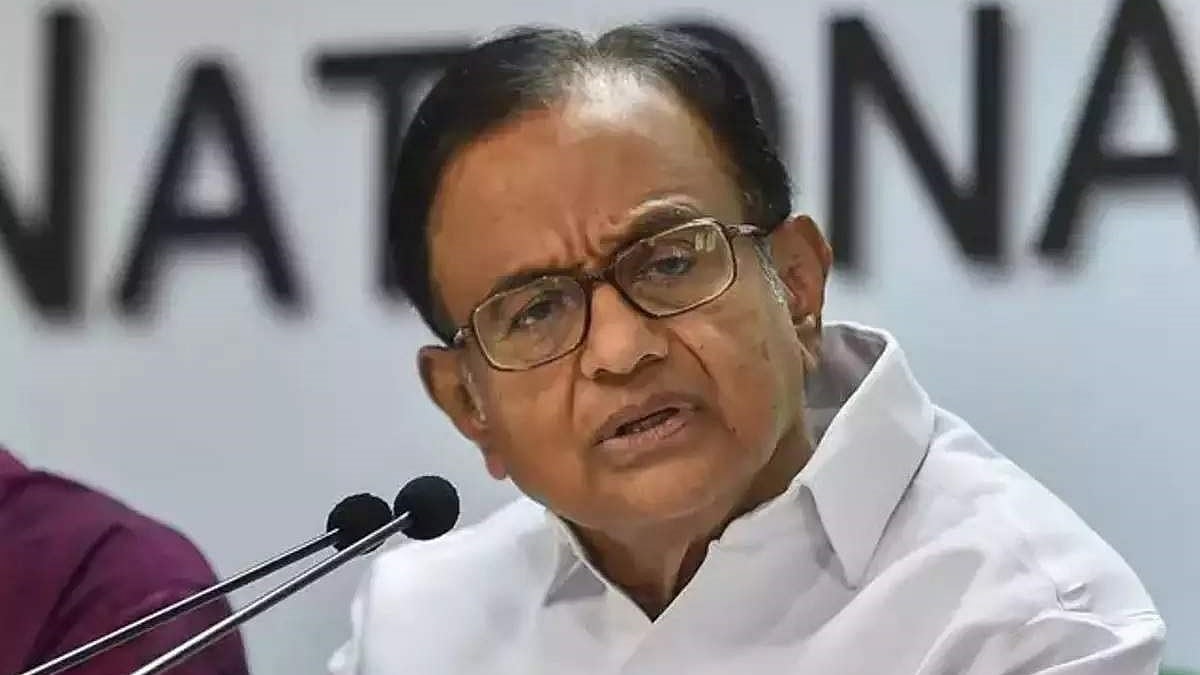 Former Union Minister P Chidambaram (Photo Courtesy: IANS)