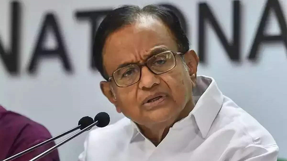 Former Union Minister P Chidambaram (Photo Courtesy: IANS)