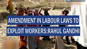 Amendment in labour laws to exploit workers: Rahul Gandhi