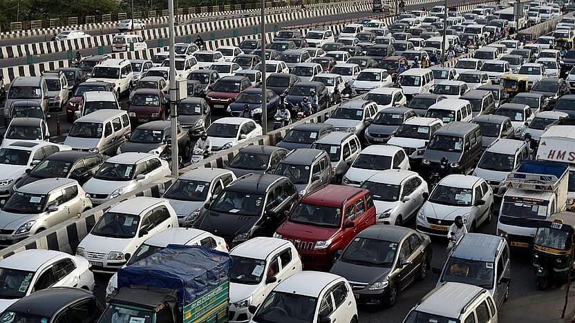 Massive traffic jam on Delhi-Gurgaon border