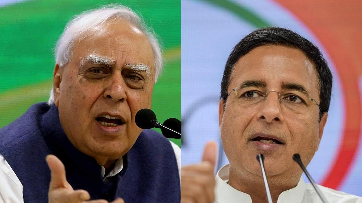 Congress leaders; Kapil Sibal and Randeep Singh Surjewala (Photo Courtesy: social media)