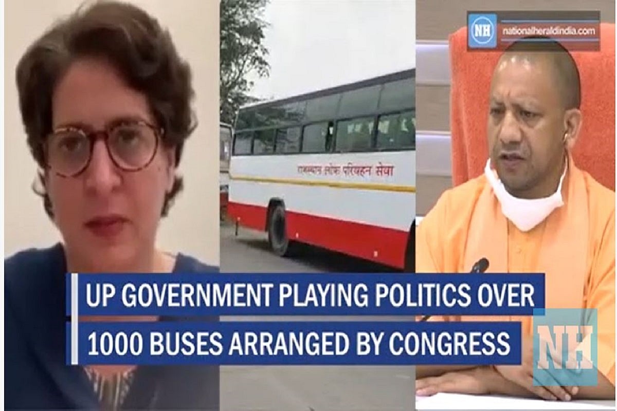 Priyanka Gandhi slams Yogi for ‘bus politics’  