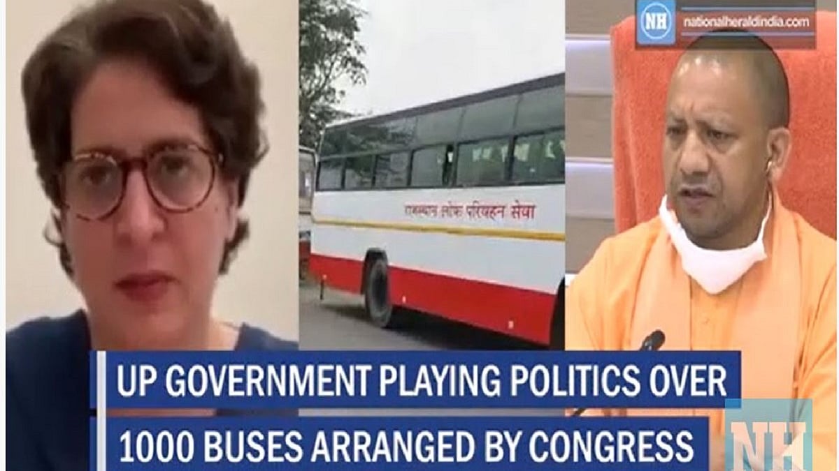 Priyanka Gandhi slams Yogi for ‘bus politics’