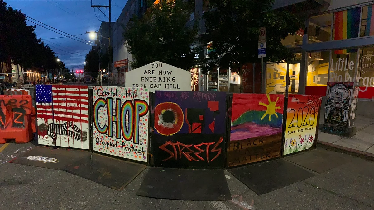 Capitol Hill Occupied Protest (CHOP) area in Seattle (Photo courtesy: Twitter)