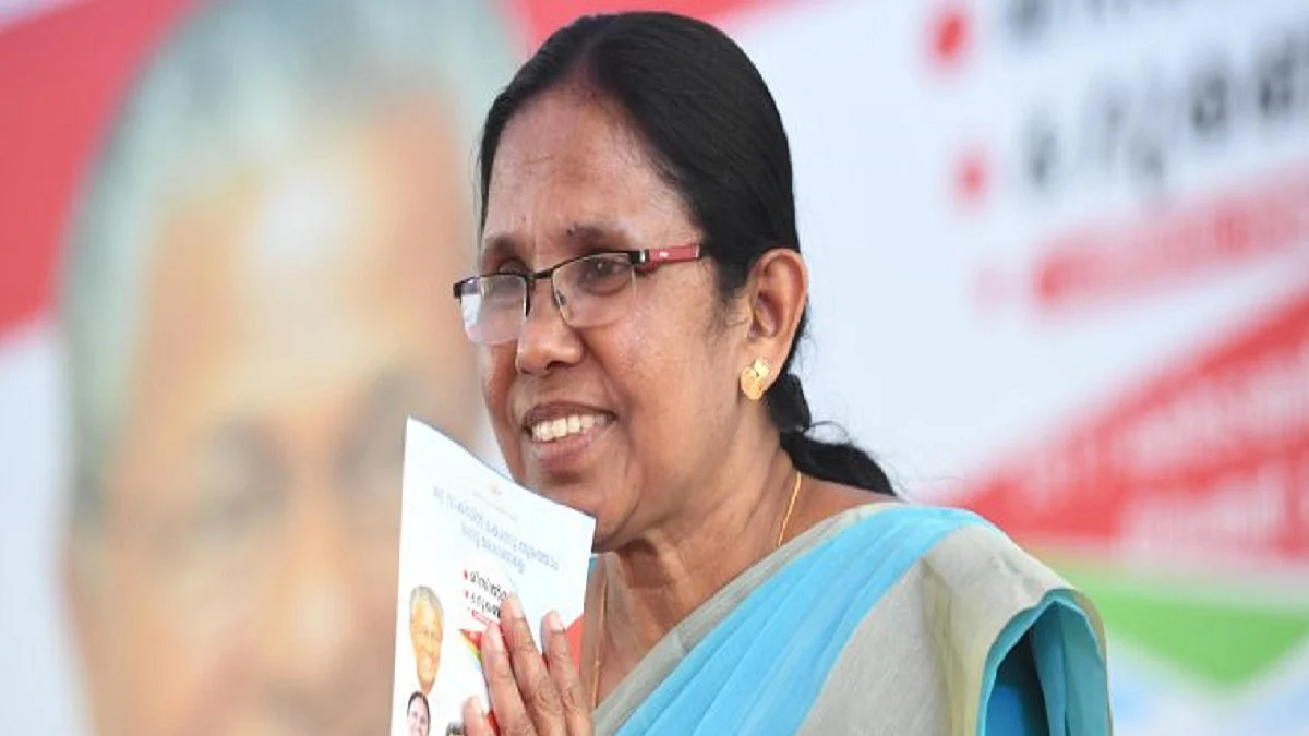Former Health Minister of Kerala, KK Shailaja