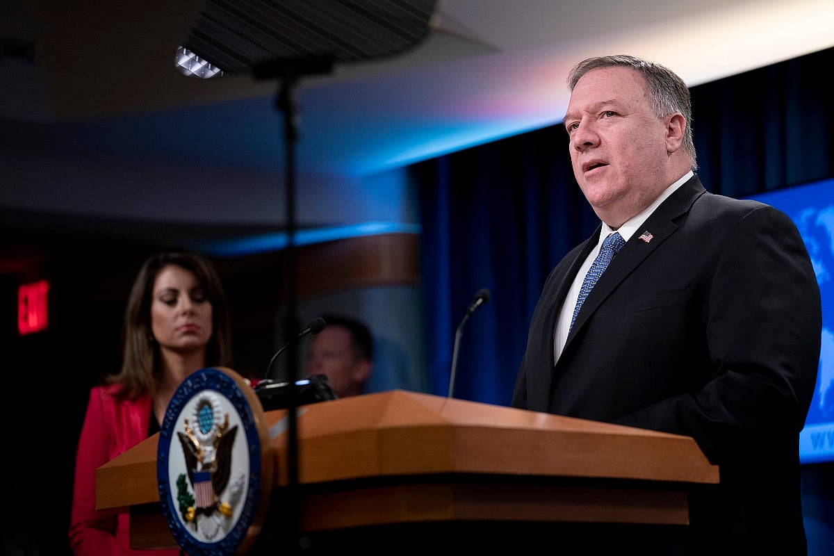 Breaking precedent, Pompeo supports Trump’s re-election bid