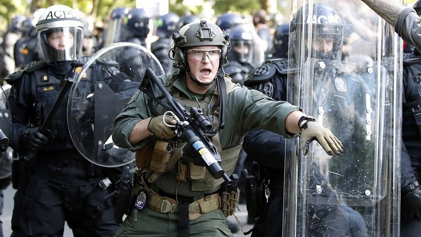 Trump threatens to use military to quell violent protests across US