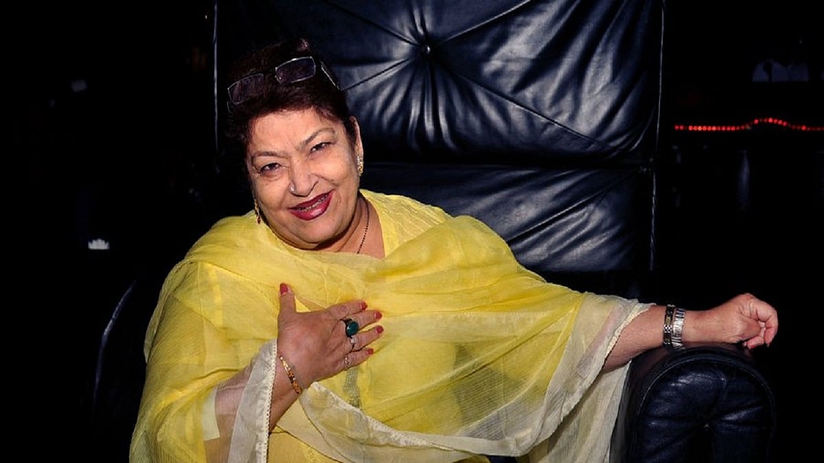 Saroj Khan (Photo Courtesy: Twitter/ @page3digital)