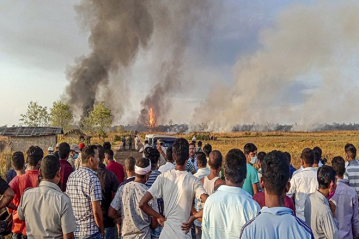 Two firefighters die in gas well blowout blaze in Assam