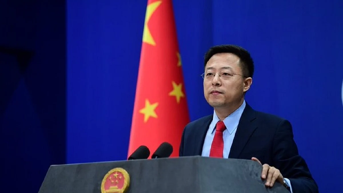 Chinese Foreign Ministry spokesman Zhao Lijian (Photo Courtesy: IANS)