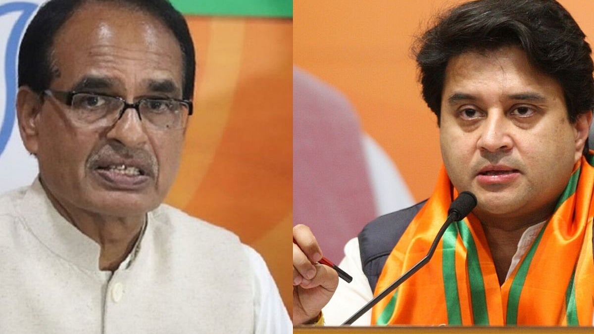  MP CM Shivarj Singh and  Jyotiraditya Scindia (Photo Courtesy: social media)