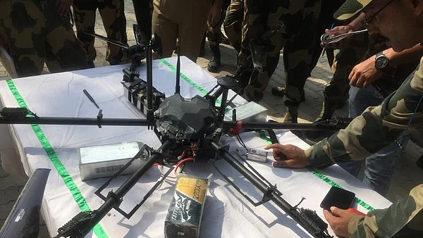 Pakistani drone loaded with arms shot down by BSF along IB in J&K
