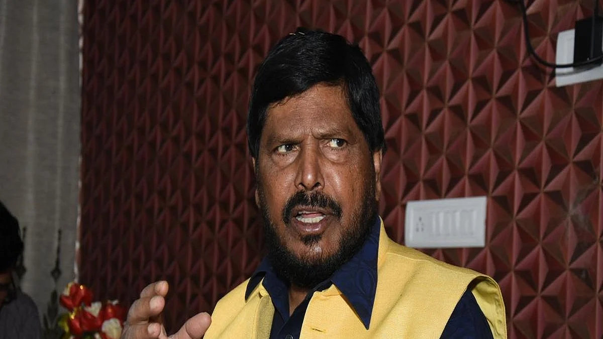 Junior Minister for Social Justice Ramdas Athawale (Photo Courtesy: IANS)