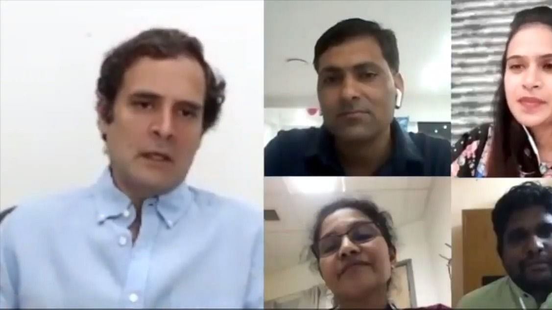 WATCH: Rahul Gandhi interacts with nurses working on frontline to combat COVID-19