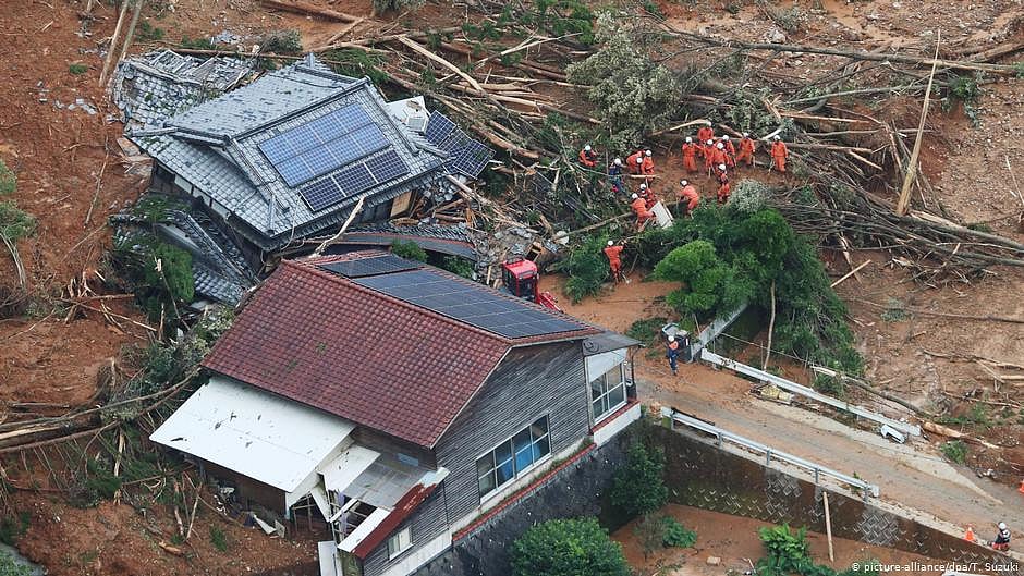 Japan searches for 24 unaccounted for in mudslide; 4 dead