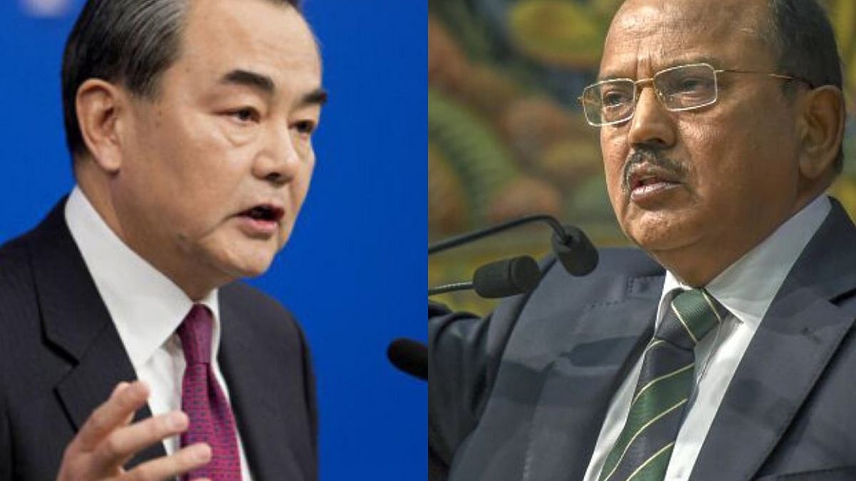 Chinese Foreign Minister Wang Yi and NSA Ajit Doval